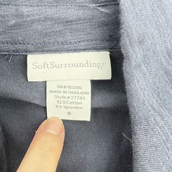 Soft Surroundings Sullivan Jacket Blue Decorative Buttons Size Small - Picture 4 of 4